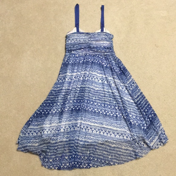 Free People Blue/White High Low Dress - Picture 6 of 6